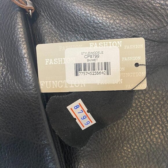 Derek Alexander Purse Shoulder Tote Bag Central Park Style CP8799 Black Leather - Picture 14 of 14